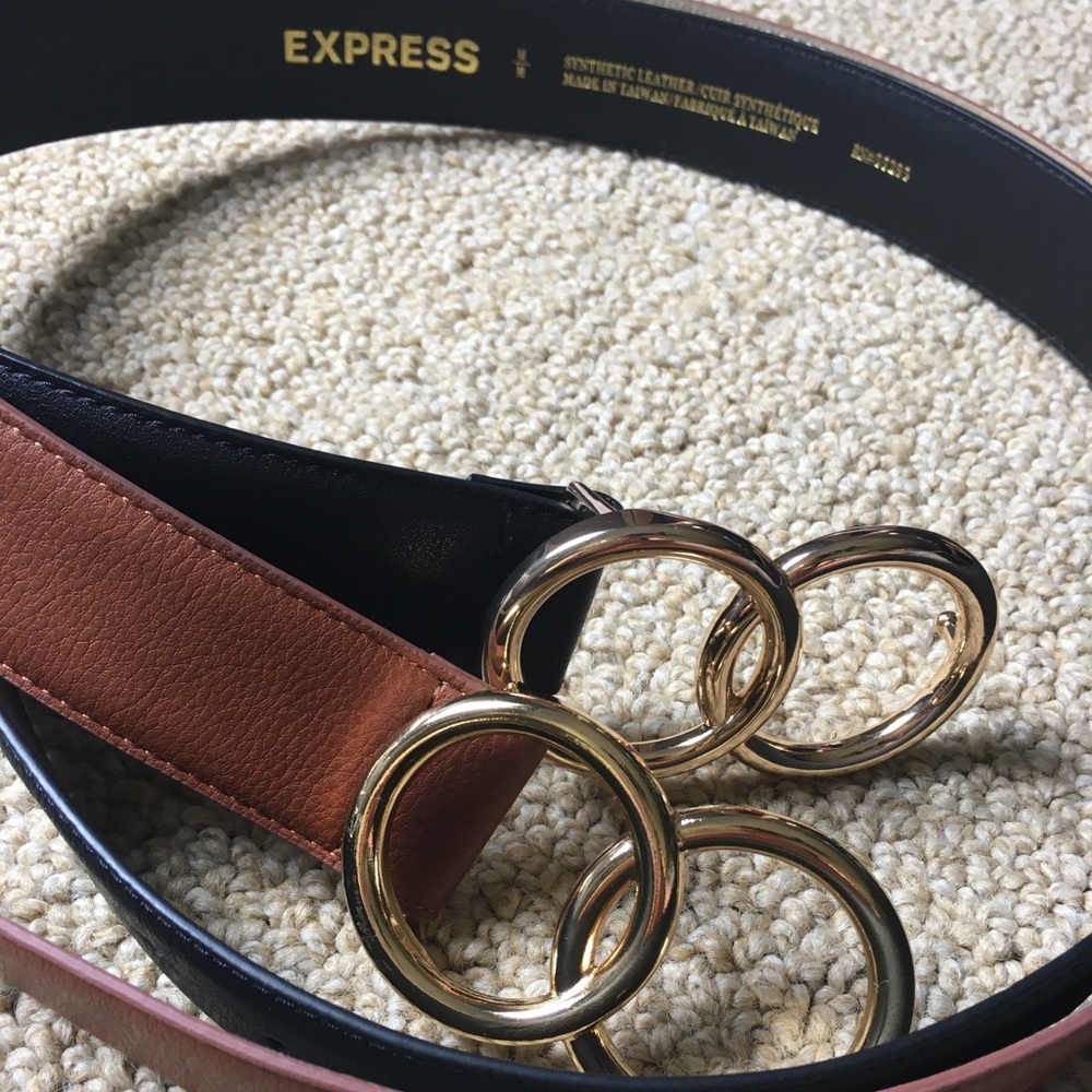 2 Express belts; Instagram worthy, Gucci look